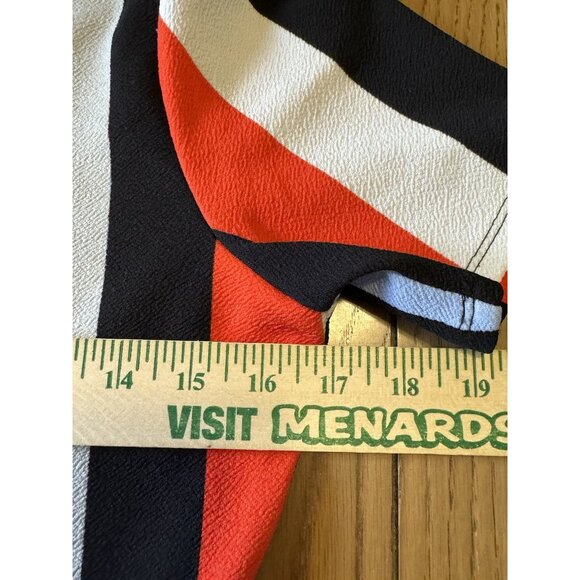 LuLaRoe Womens Amelia 70s Retro Stripes Fit Flare Dress Size Small M Preppy - Picture 4 of 9